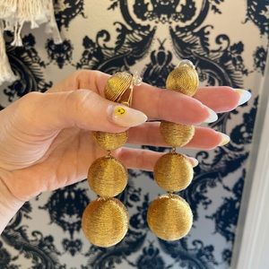 Rebecca De Ravenel Gold Bon Bon Earrings BNWOT